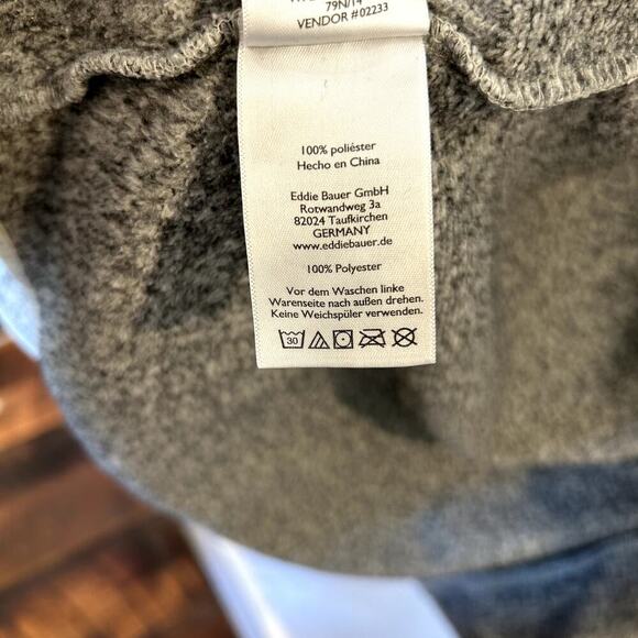 Eddie Bauer Grey Zip Up Sweater/Jacket - Picture 3 of 5